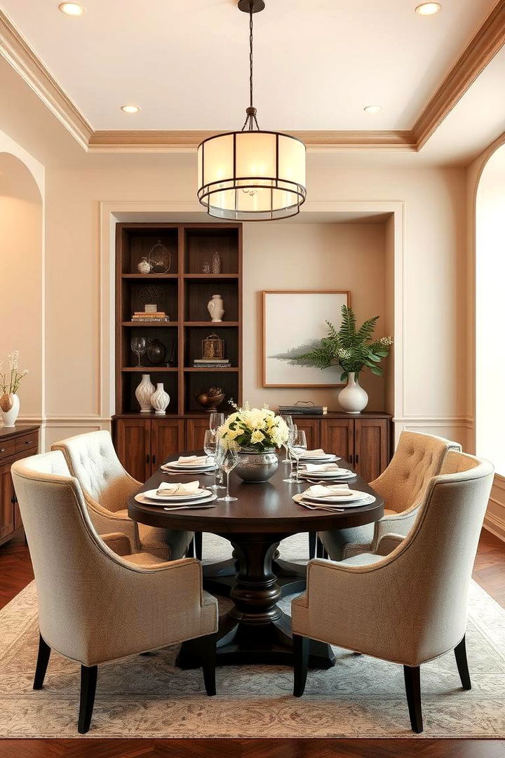 Warm Beige Harmony for Dining Rooms - 22 Monochromatic Color Schemes for Rooms