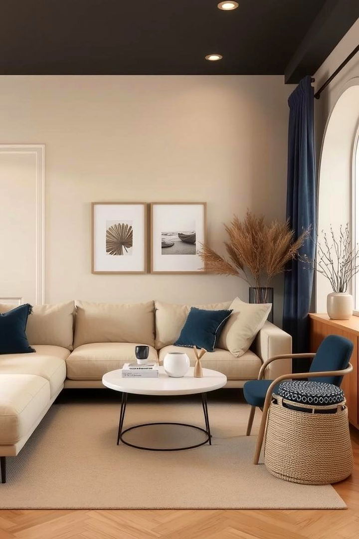 Warm Beige Harmony - 22 Designer-approved Colors That Go With Navy Blue