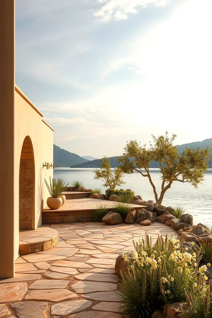 Warm Beige Neutrals - 22 Lake House Exterior Colors Ideas