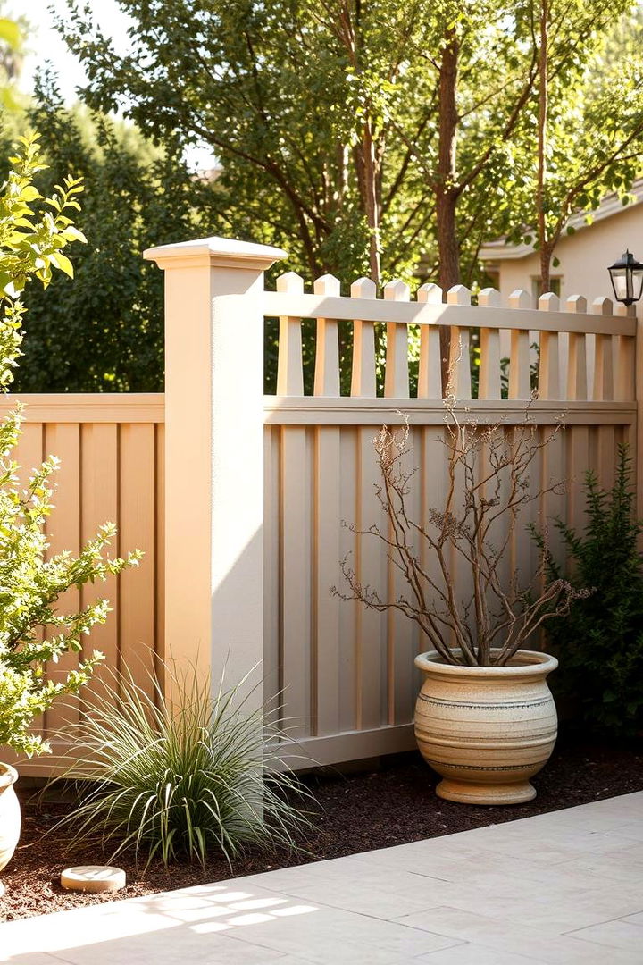 Warm Beige Neutrals - 22 Garden Fence Colour Ideas