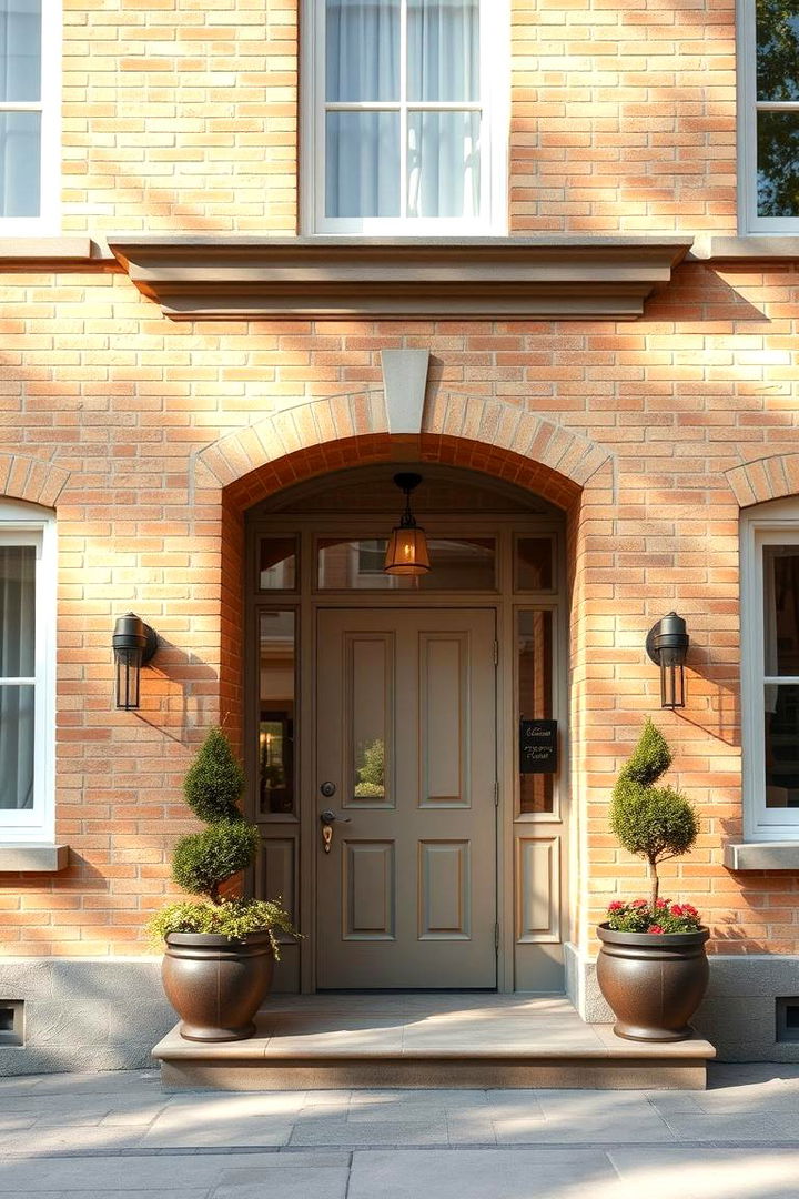 Warm Beige Radiance - 22 Exterior Brick Paint Color Ideas