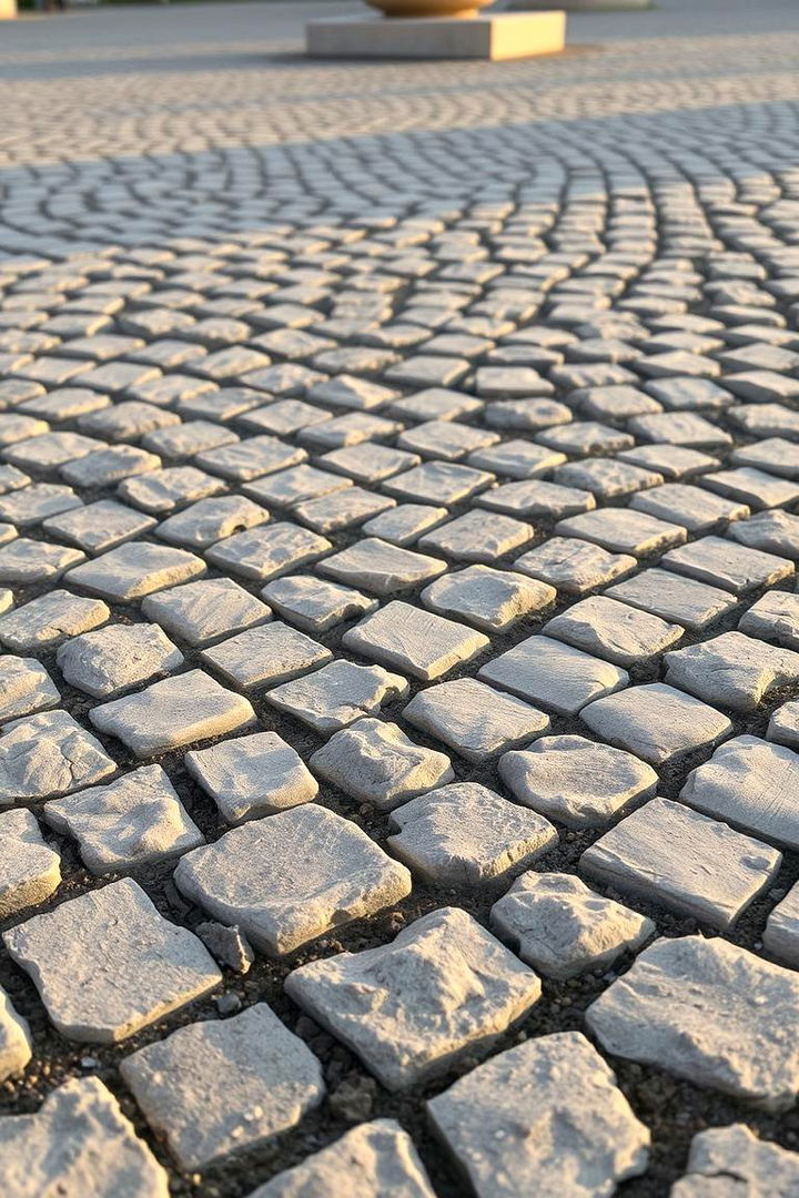 Warm Cobblestone Gathering Space - 22 Stone Porch Ideas