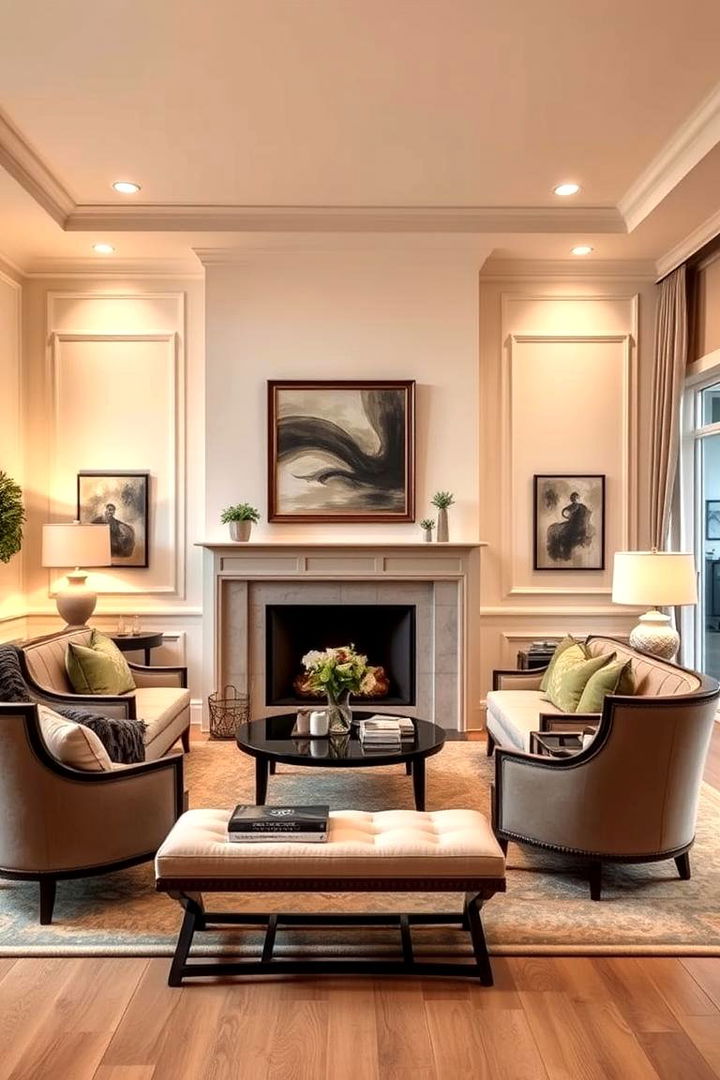Warm Creams Inviting Ambiance - 22 Living Room Paint Colors