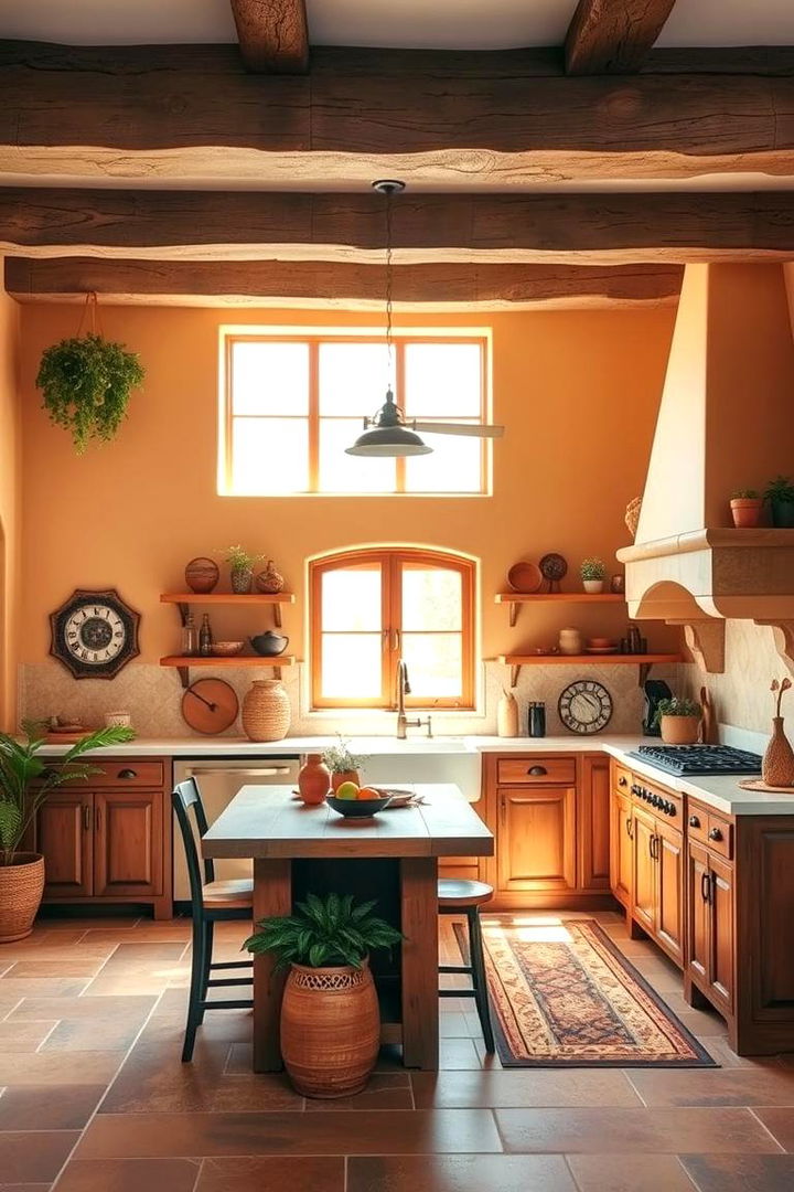 Warm Earth Toned Color Palette - 22 Spanish Style Kitchen Ideas