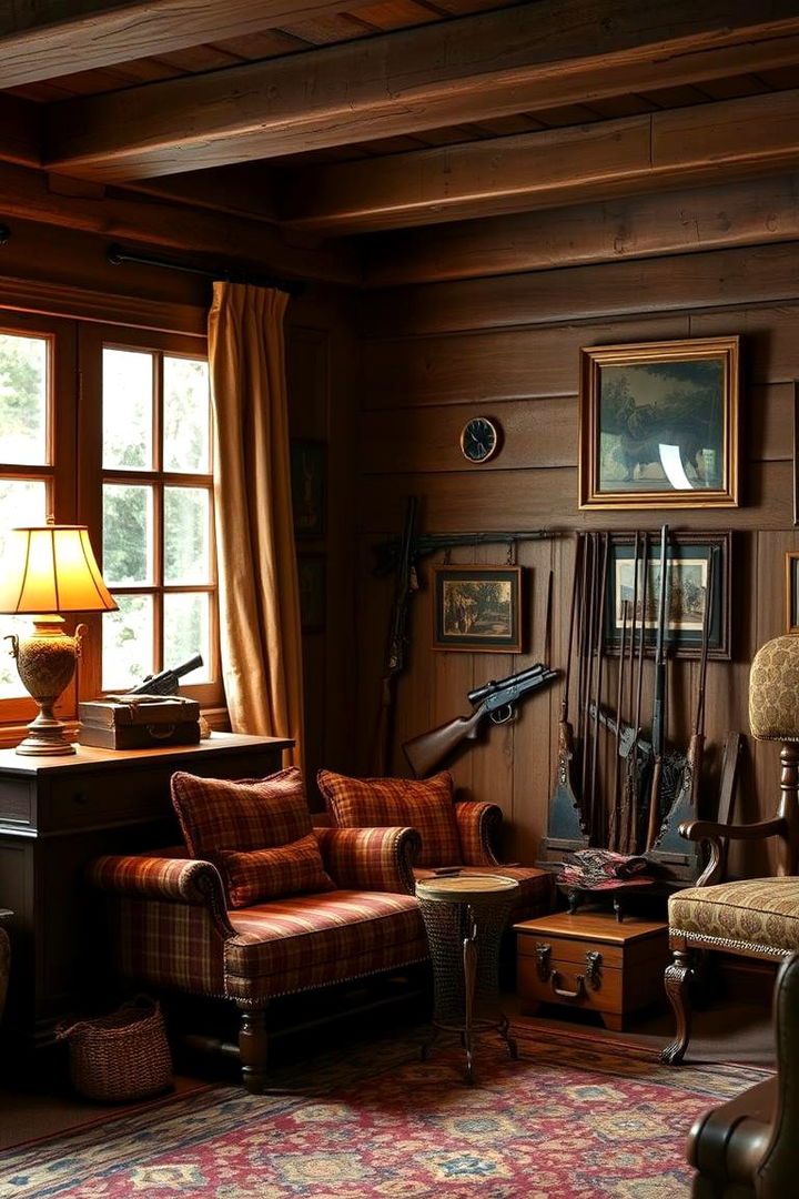 Warm Hunting Heritage - 22 Hunting Room Ideas