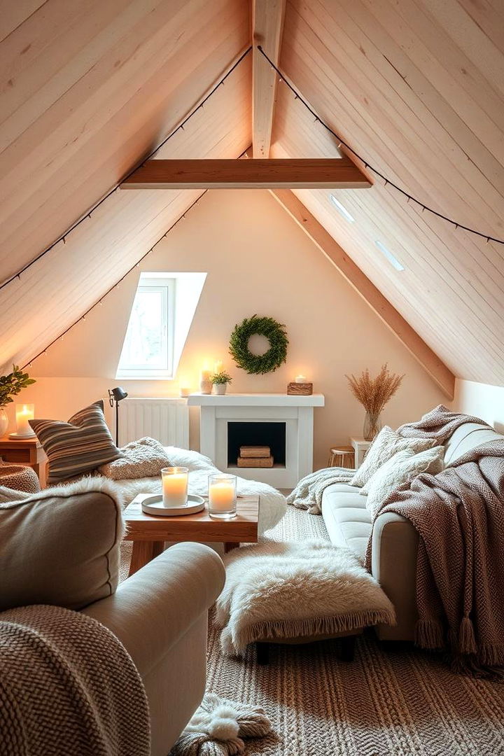 Warm Hygge Haven - 22 Attic Bedroom Ideas