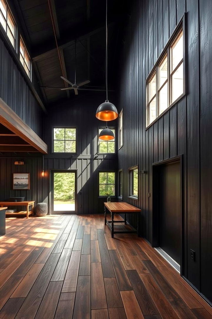 Warm Industrial Fusion - 22 Dark Grey House Exterior Ideas