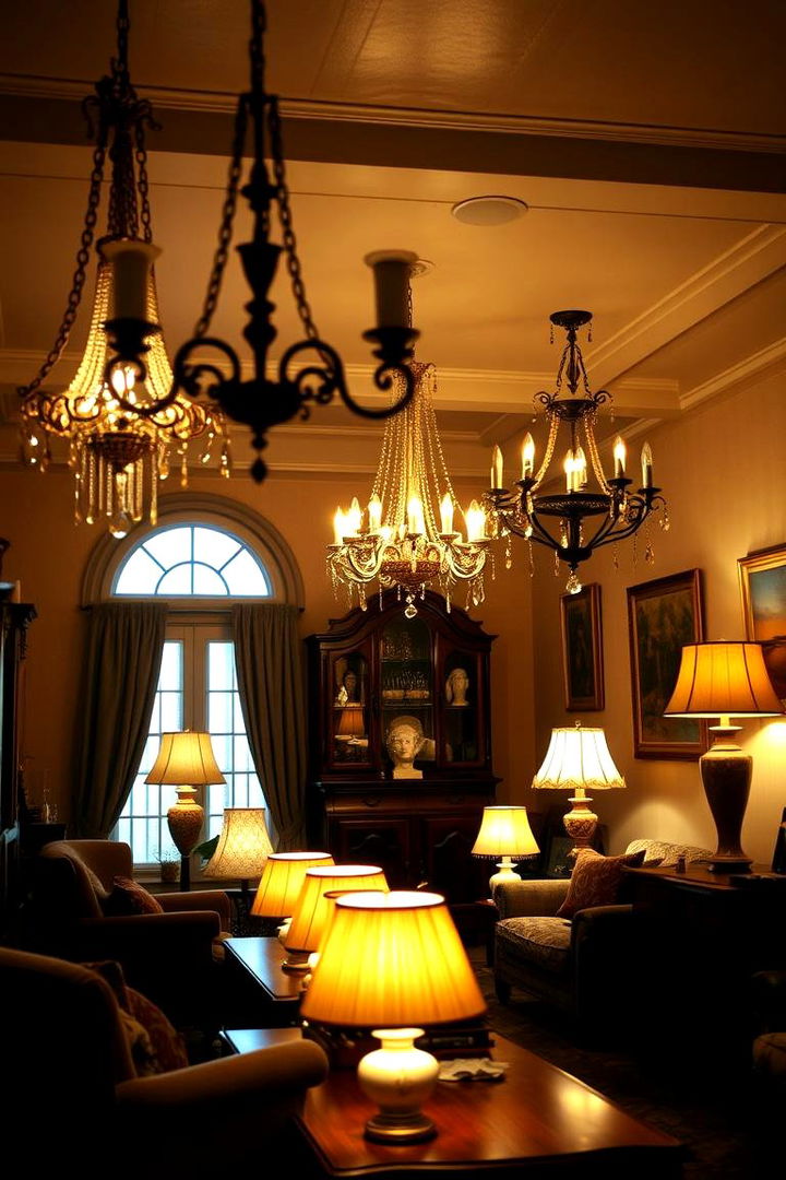 Warm Lighting Options - 22 Cottage Living Room Ideas