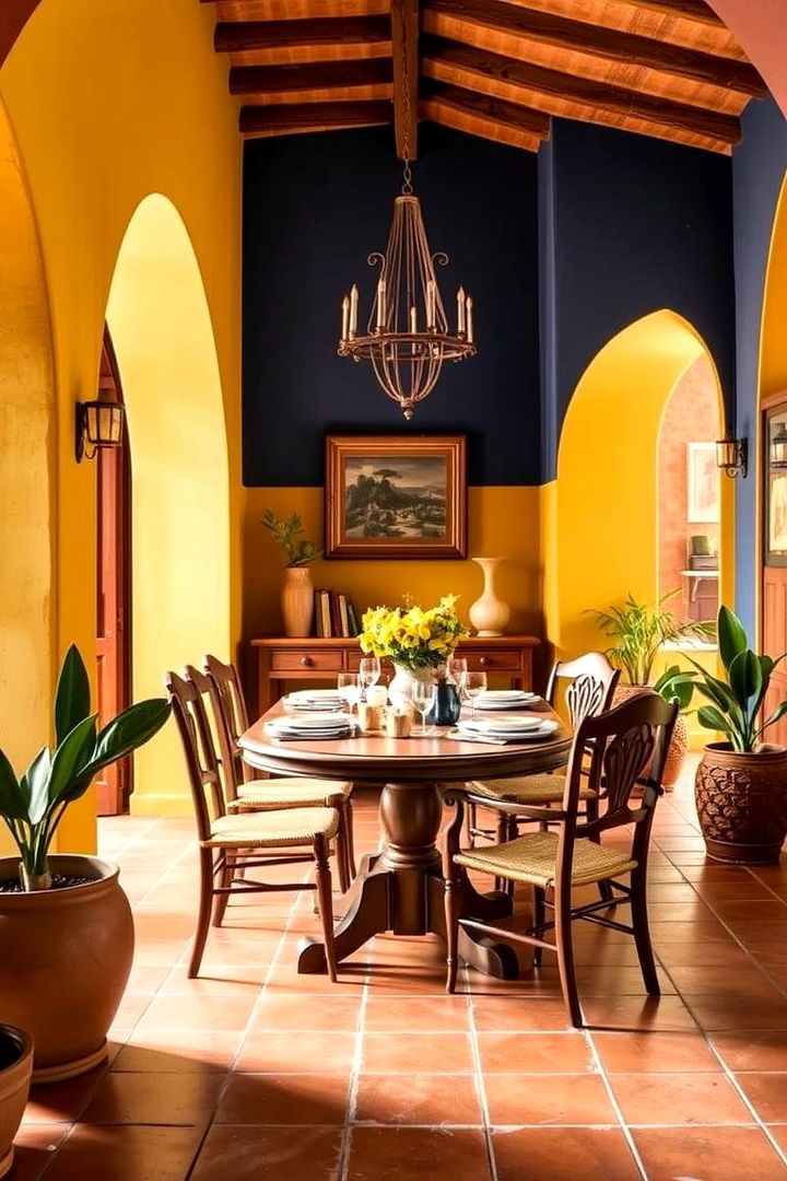 Warm Mediterranean Color Palette - 22 spanish style dining room ideas