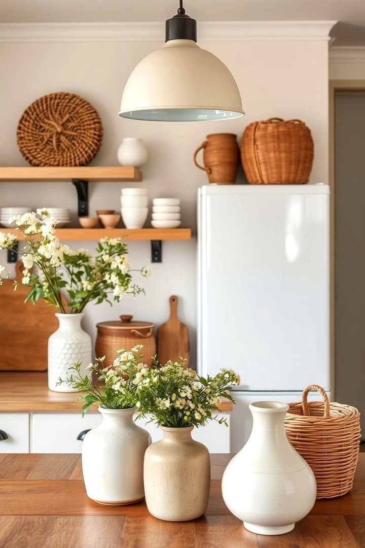 Warm Neutral Accessories - 22 Earthy Kitchen Ideas