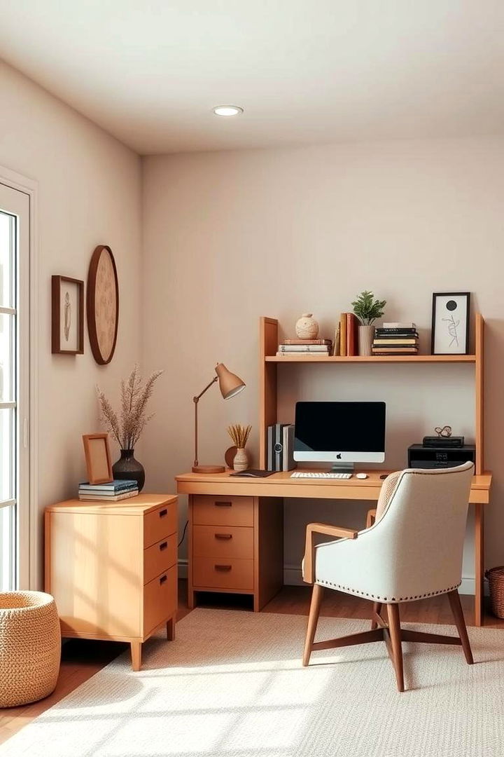 Warm Neutral Tones - 22 Home Office Paint Colors