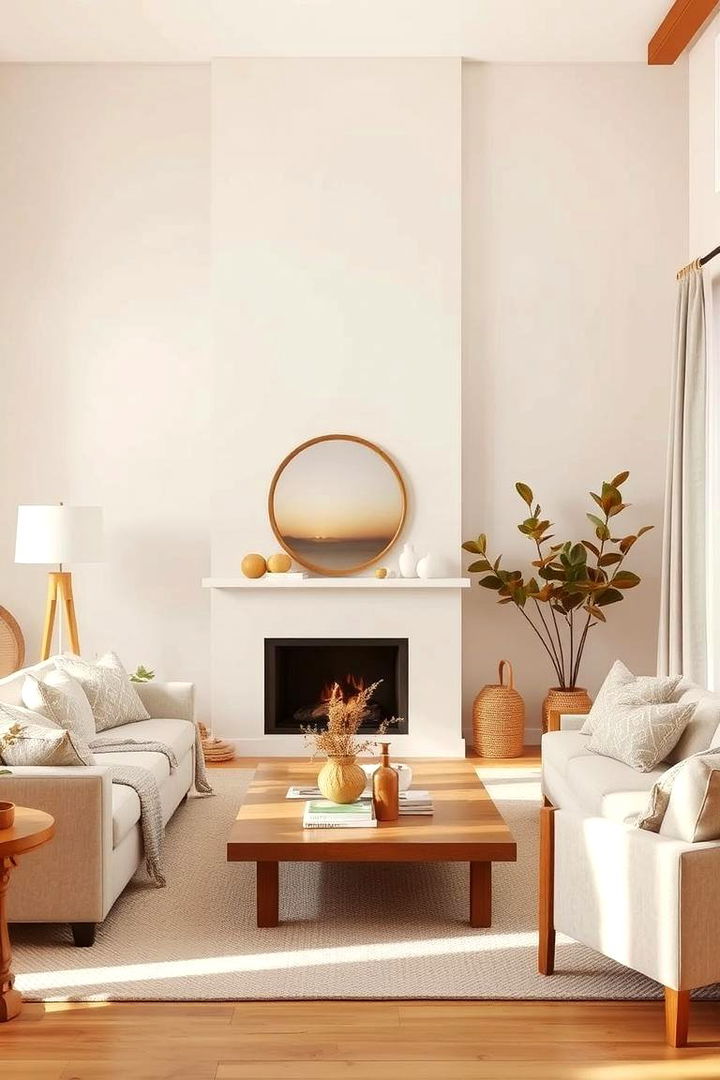 Warm Neutrals Harmony - 22 Cream Living Room Ideas