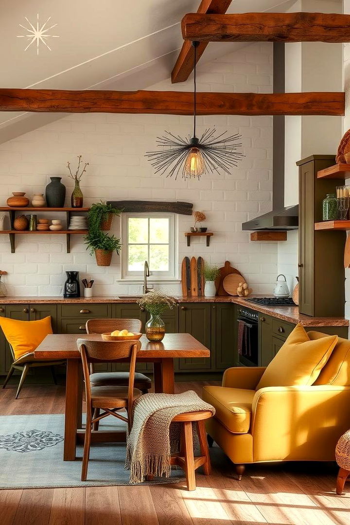 Warm Olive Accents - 22 Olive Green Kitchens