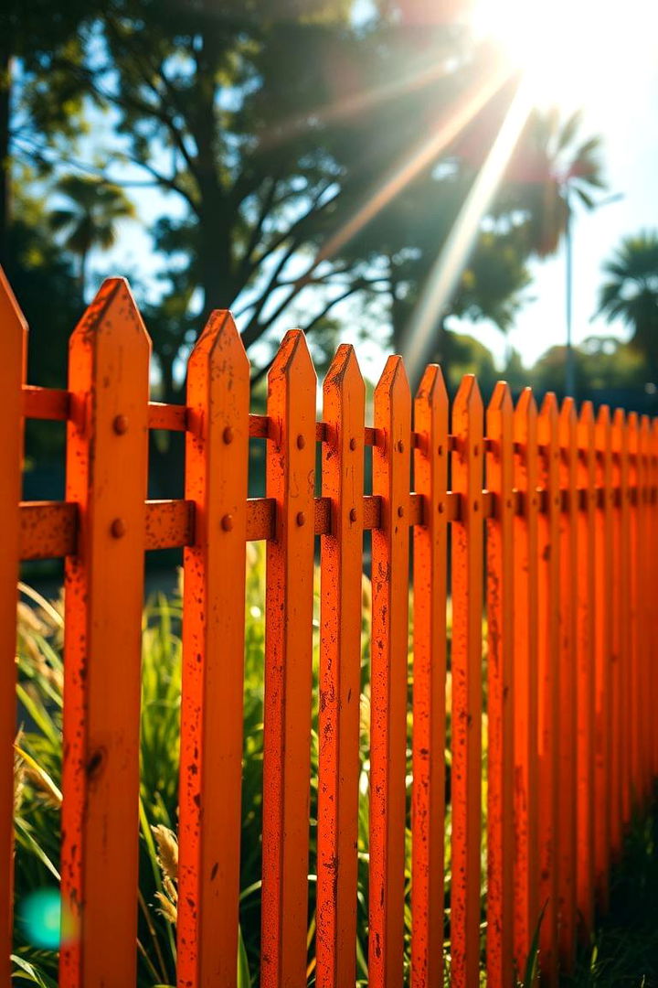 Warm Orange for Inviting Energy - 22 Fence Paint Colours