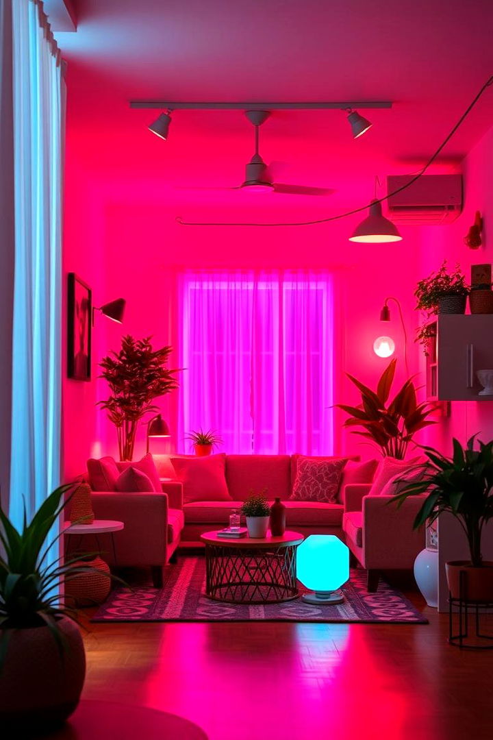 Warm Pink Lighting Ambiance - 22 Hot Pink Bedroom Ideas