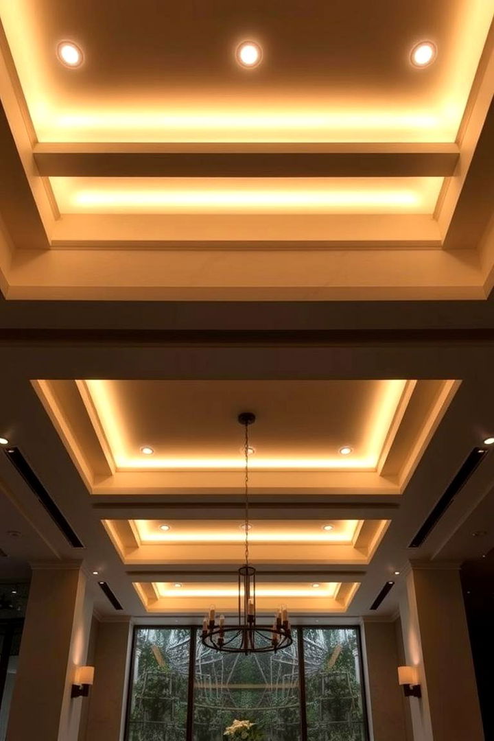 Warm Recessed Lighting - 22 Dining Room Ceiling Ideas