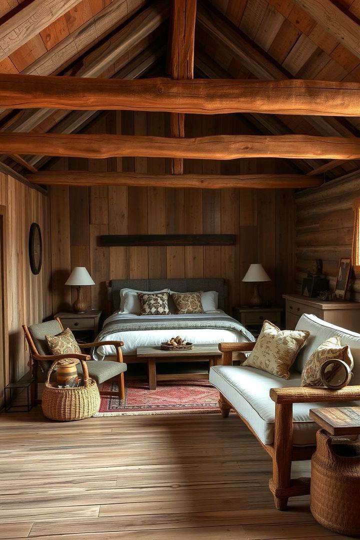 Warm Rustic Ambiance - 22 Bedroom Sitting Area Ideas