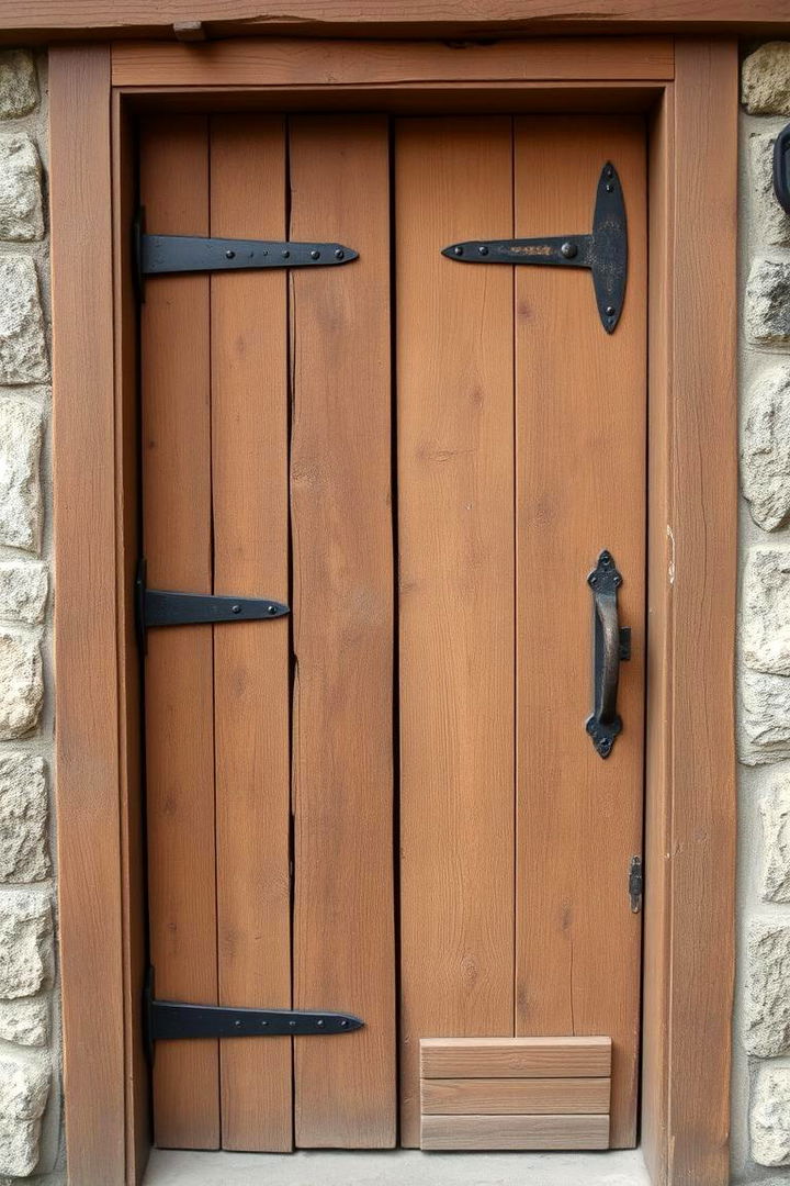 Warm Rustic Olive Front Door - 22 Olive Green Front Door Ideas