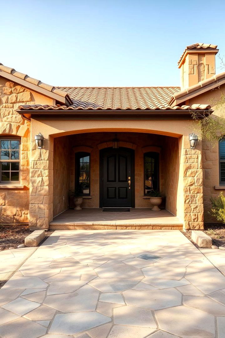 Warm Sandstone Harmony - 22 Brown Exterior House Colors