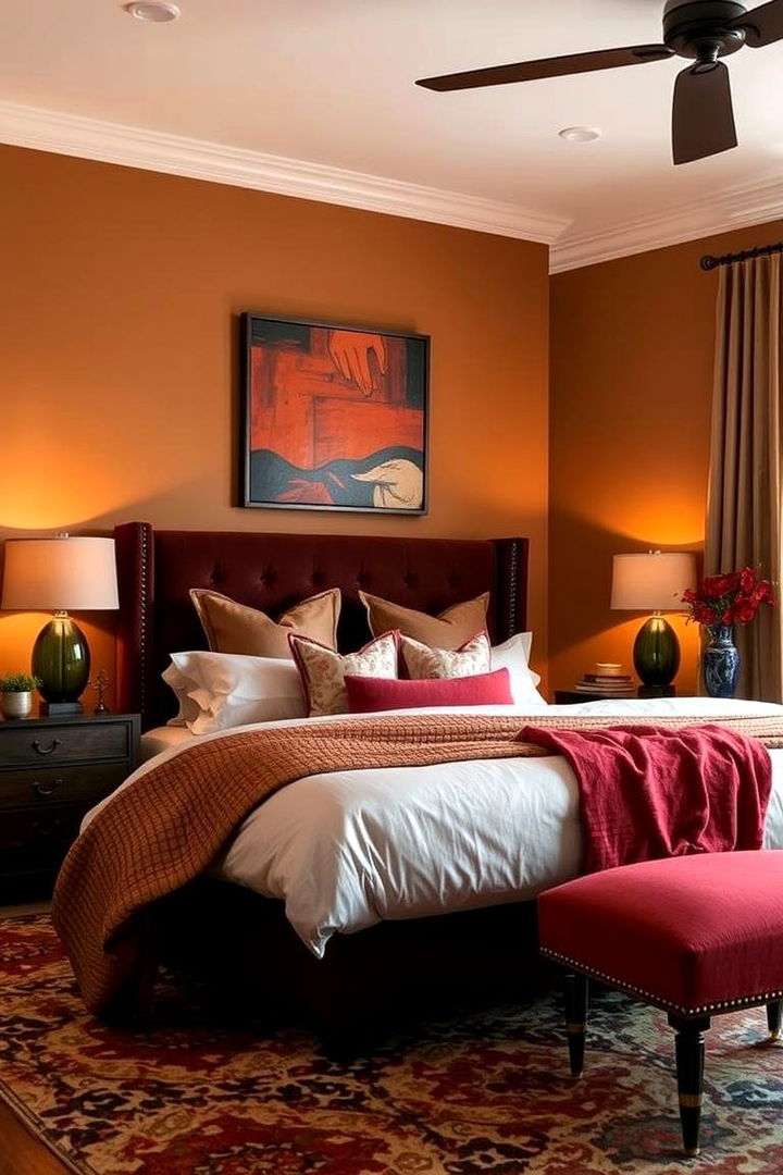 Warm Tan Contrast - 22 Tan Bedroom Ideas