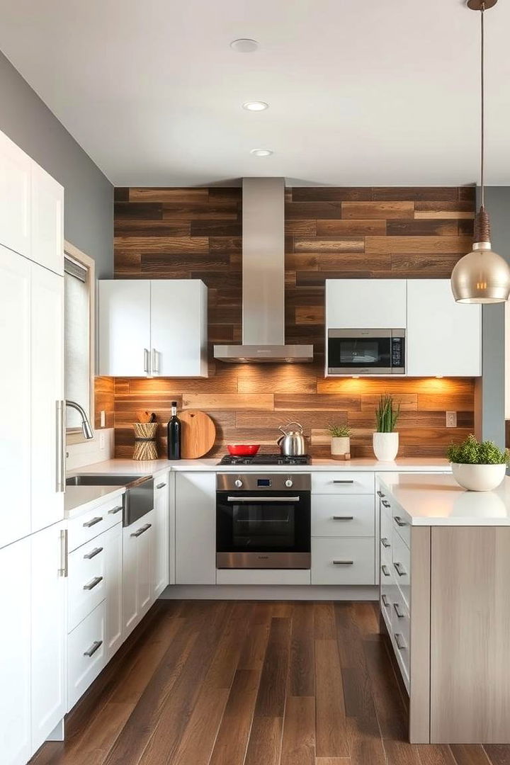 Warm Textured Nuance - 22 Grey and White Kitchen Designs