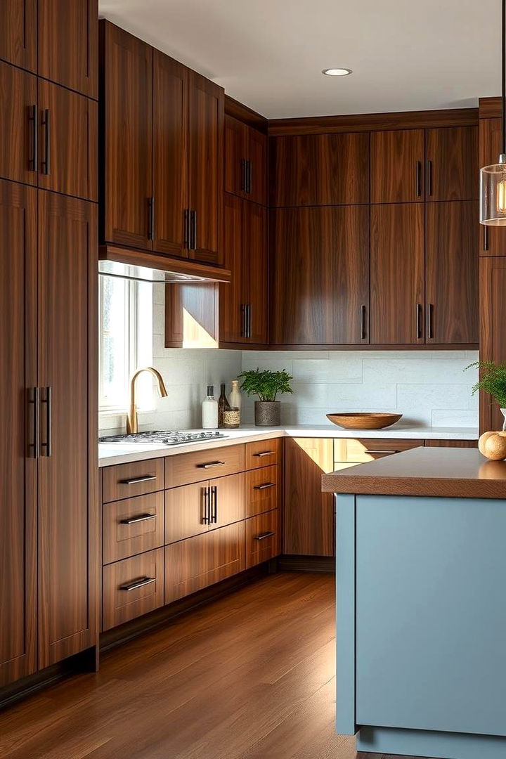 Warm Walnut Kitchen Designs - 22 Brown Kitchen Ideas