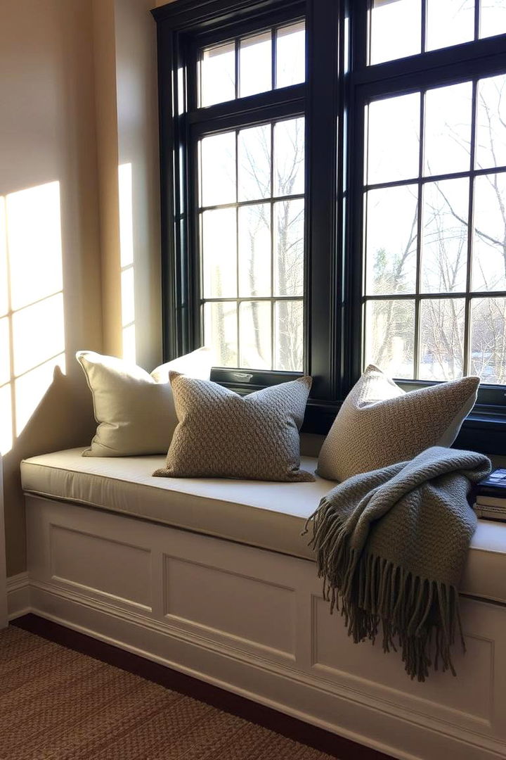 Warm Window Seat Lounge - 22 Morning Room Ideas