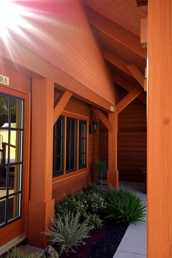 Warm Wood Accents - 22 Ideas for Ranch-Style Home Exteriors