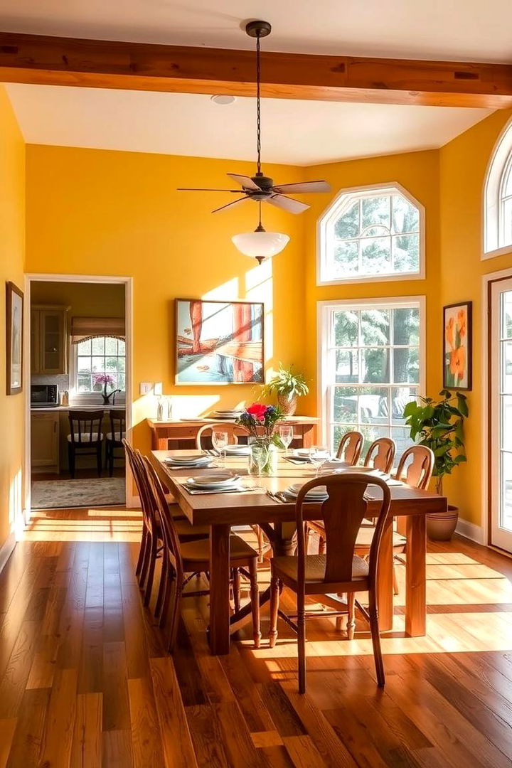 Warm Yellows - 22 Dining Room Paint Colors