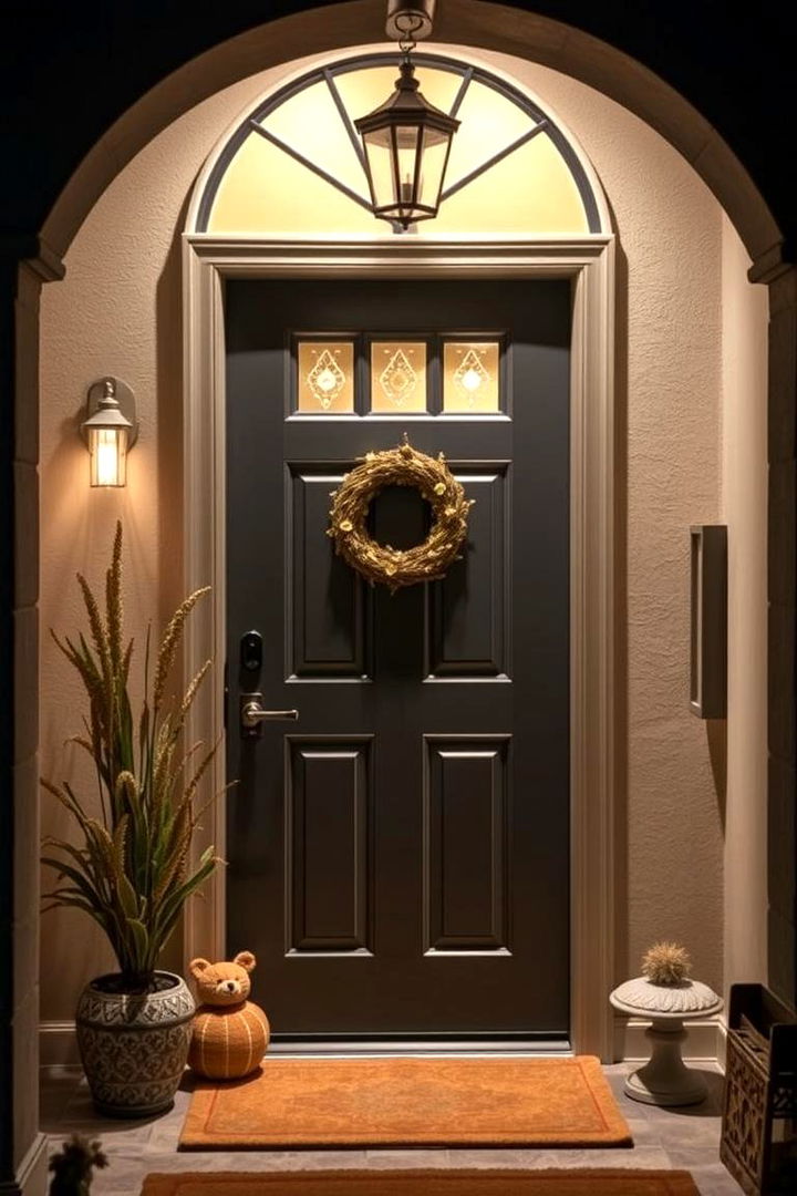 Warm and Inviting - 22 Dark Gray Front Door Ideas