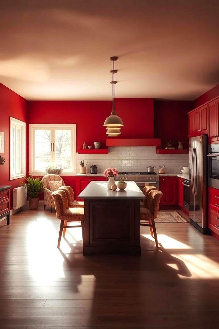 Warm and Inviting Ambiance - 22 Red Kitchens