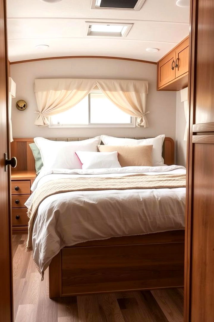 Warm and Inviting Finishes - 22 Rv Bedroom Ideas