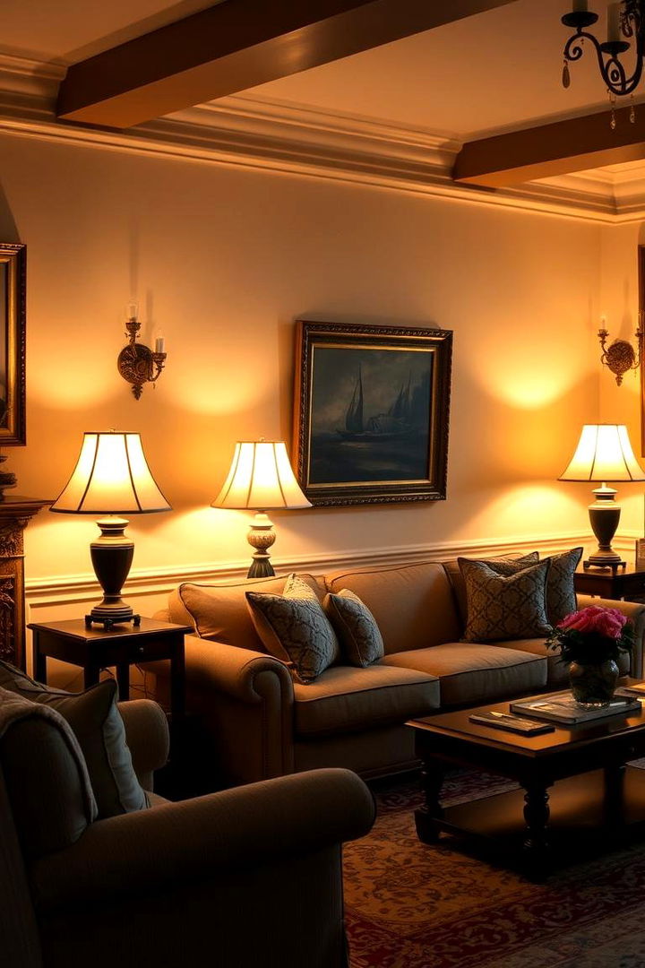 Warm and Soft Lighting - 22 Traditional Living Room Ideas