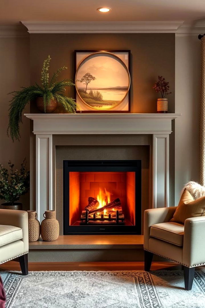 Warming Fireplace Nook - 22 Living Room Corner Ideas