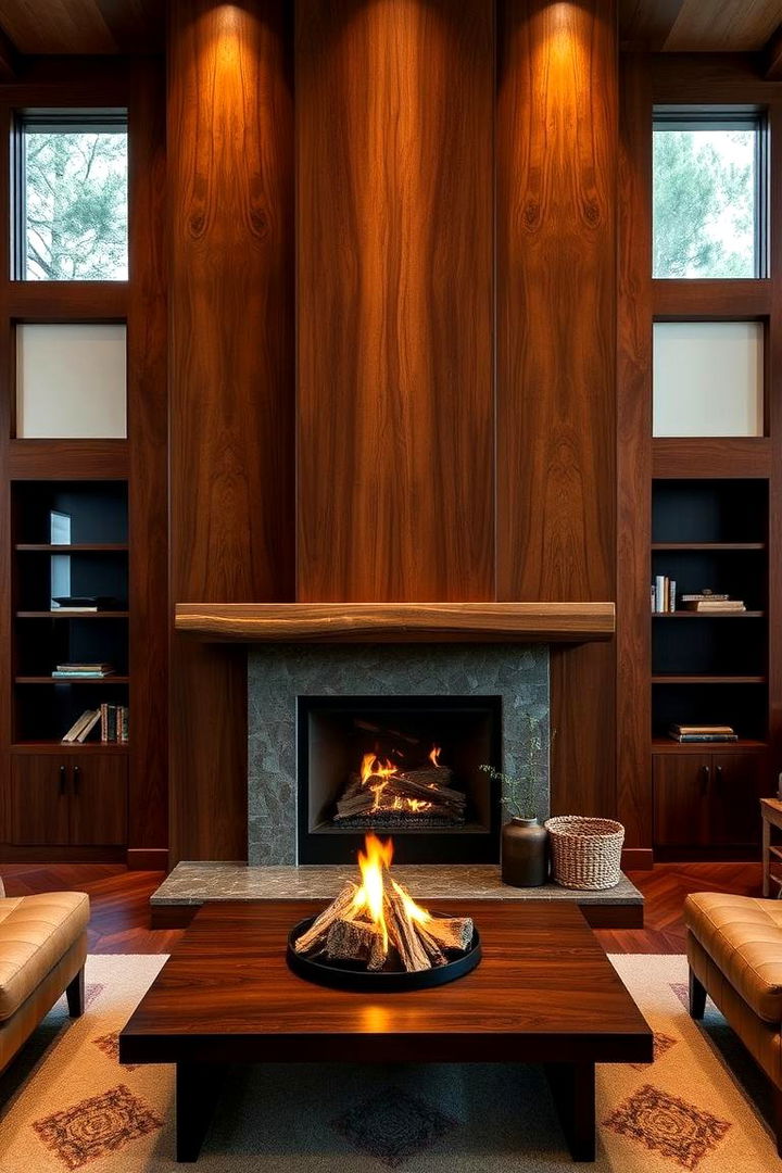 Warmwood Panels Accent - 22 3 Sided Fireplace Ideas