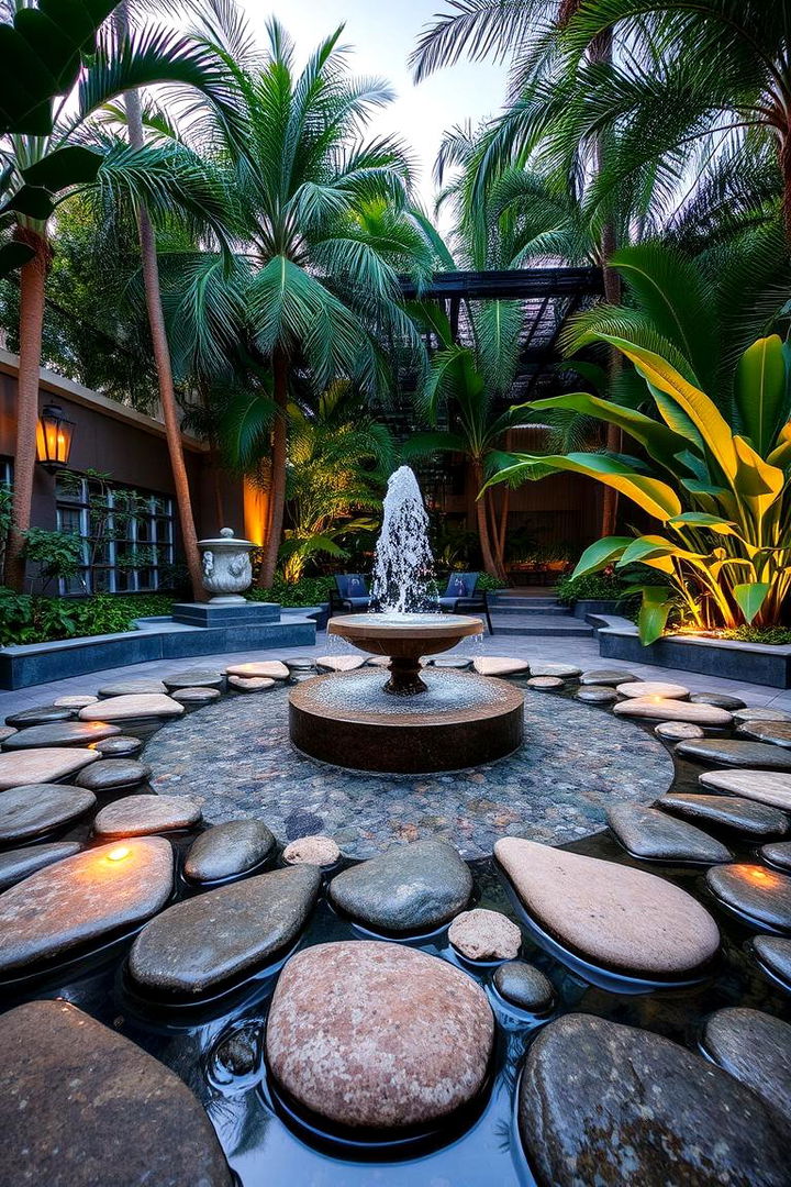 Water Feature Ambiance - 22 Tropical Living Room Ideas