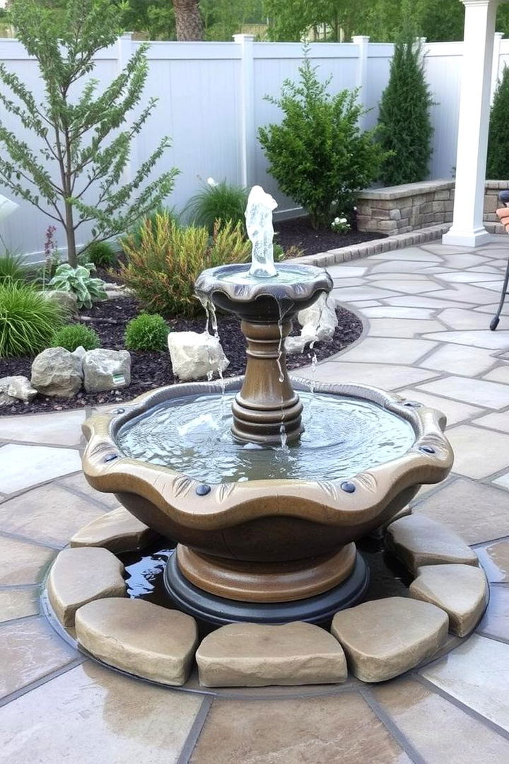 Water Feature Ambiance - 22 Attached Covered Patio Ideas