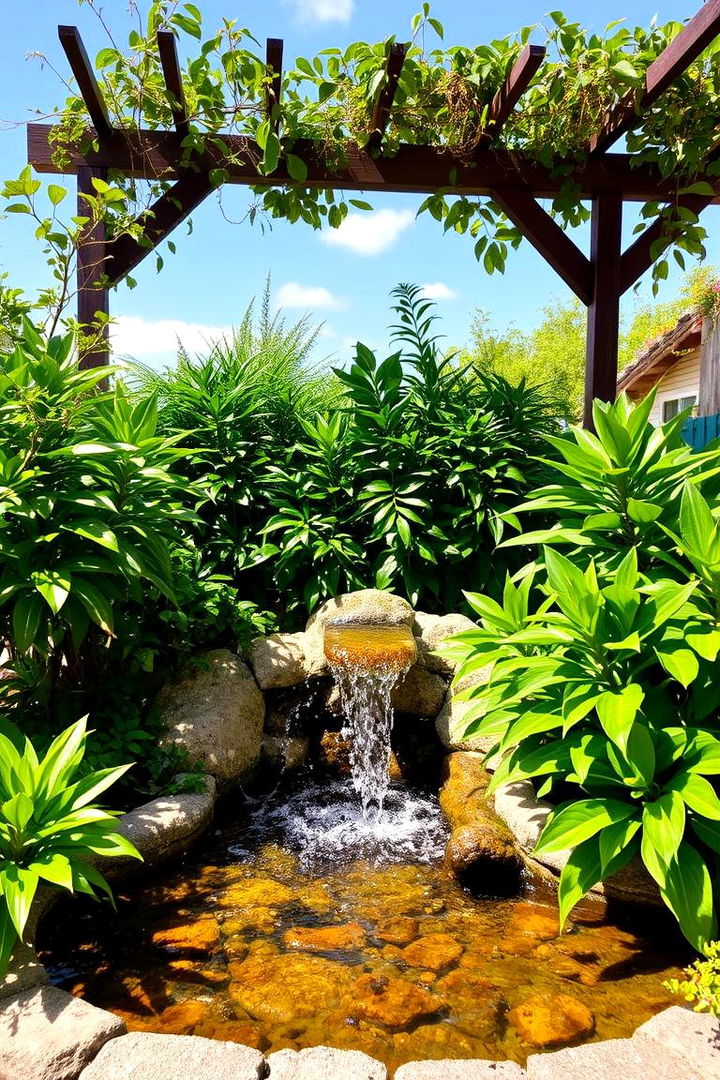 Water Feature Garden Corner - 22 Corner Garden Ideas