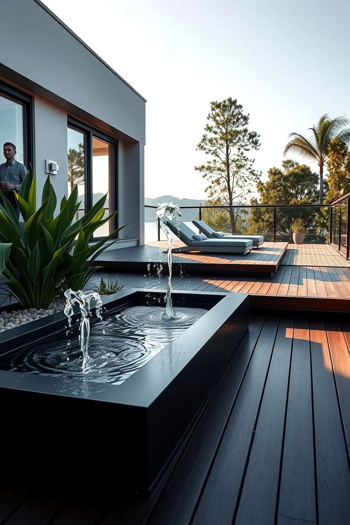 Water Feature Harmony - 22 Floating Deck Ideas