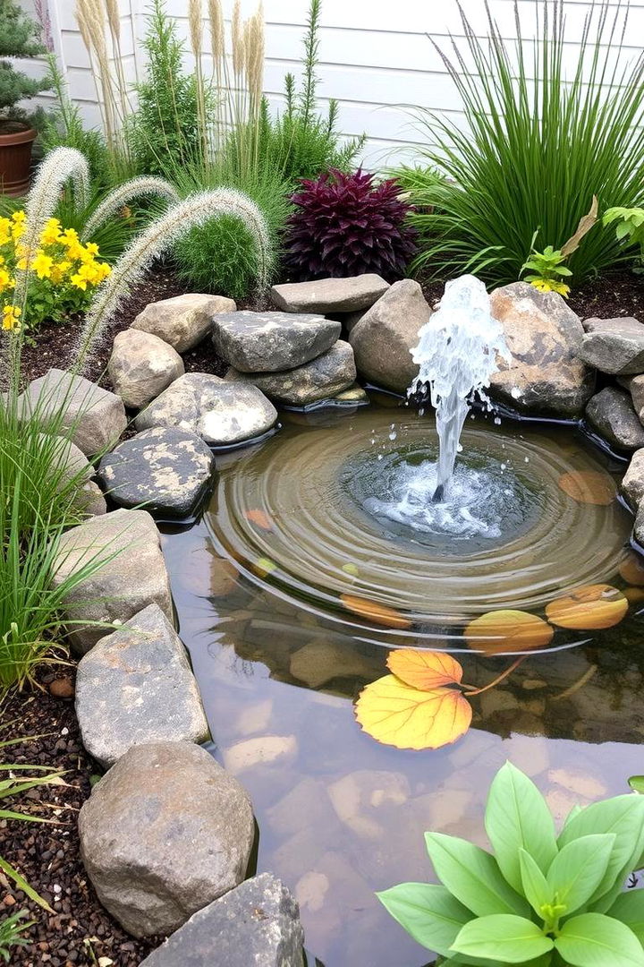 Water Feature Integrated Borders - 22 Garden Edging Ideas