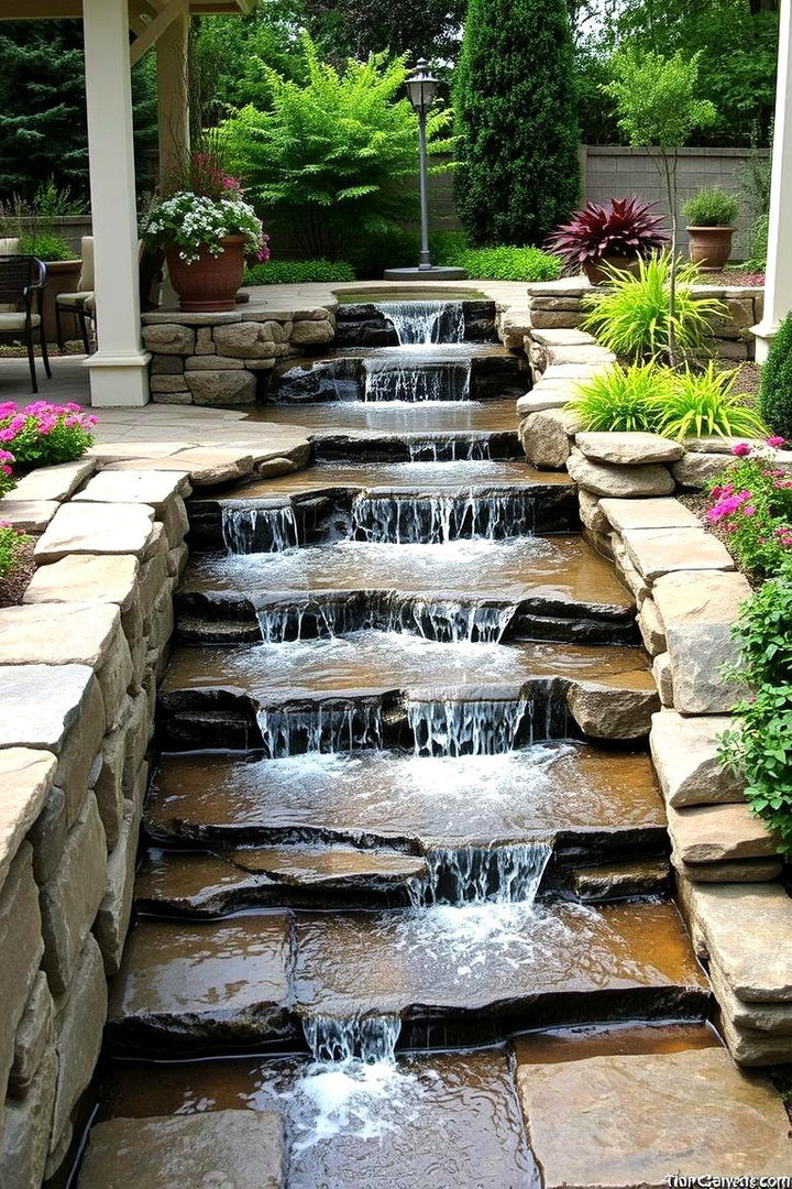 Water Feature Integration - 22 Terraced Garden Ideas