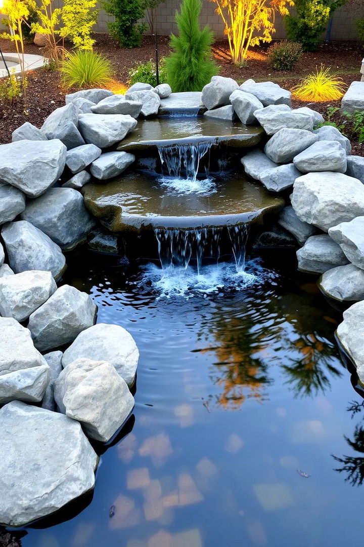 Water Feature Integration - 22 River Rock Edging Ideas