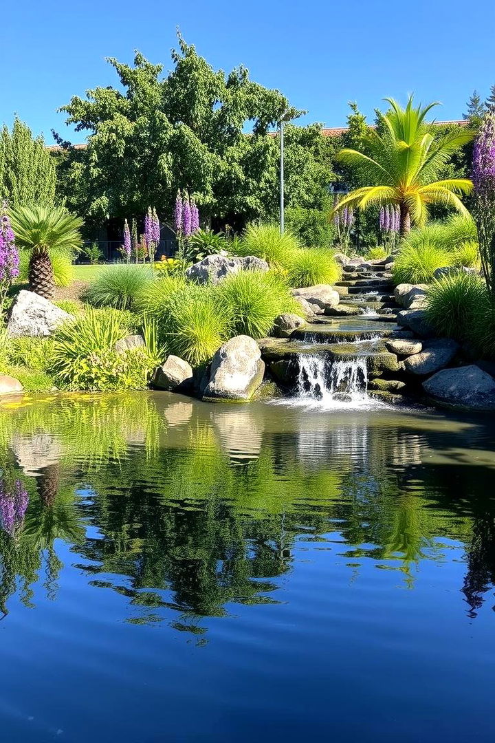 Water Feature Optimization - 22 AI Landscape Design Ideas