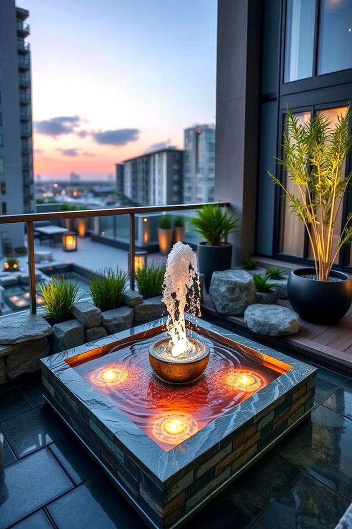 Water Feature Paradise - 22 Loft Balcony Ideas