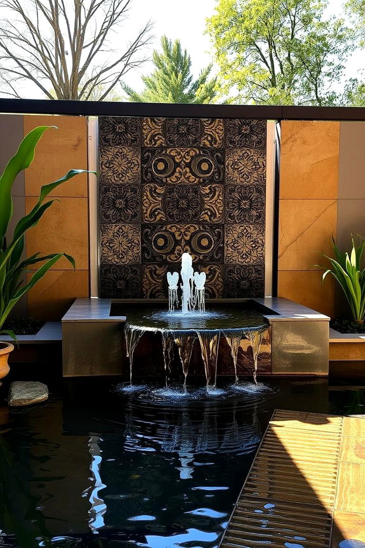 Water Feature Privacy Screens - 22 Privacy Patio Ideas