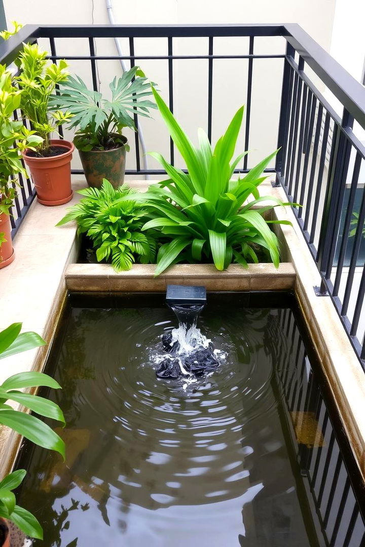 Water Feature Sanctuary - 22 Green Balcony Ideas