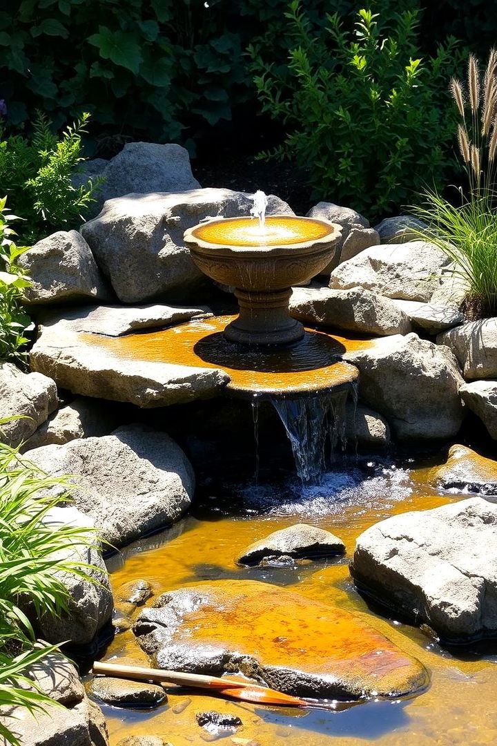 Water Feature Serenity - 22 Greek Garden Ideas
