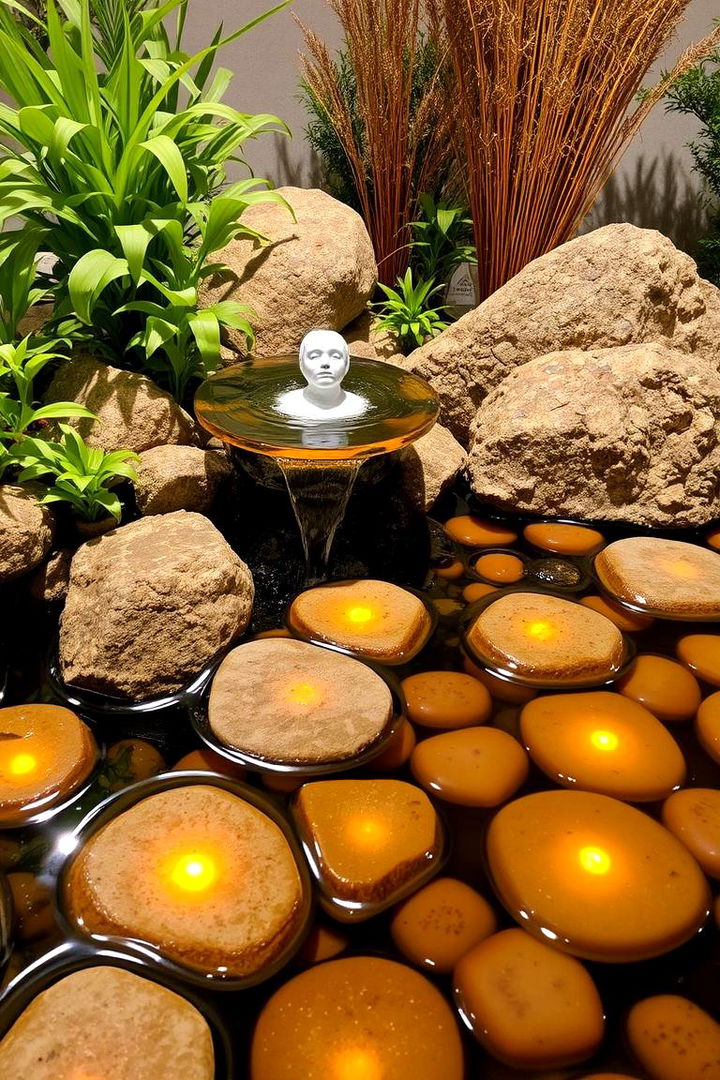 Water Feature Serenity - 22 Townhouse Backyard Ideas