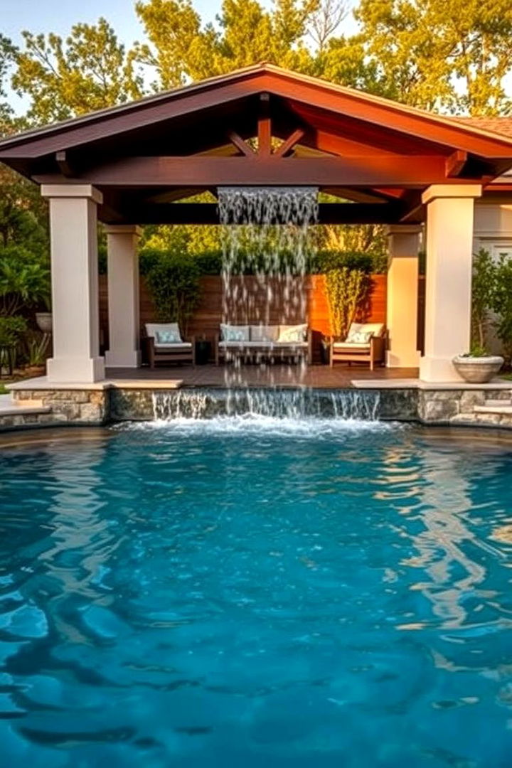 Water Features That Distract and Delight - 22 Pool Privacy Ideas