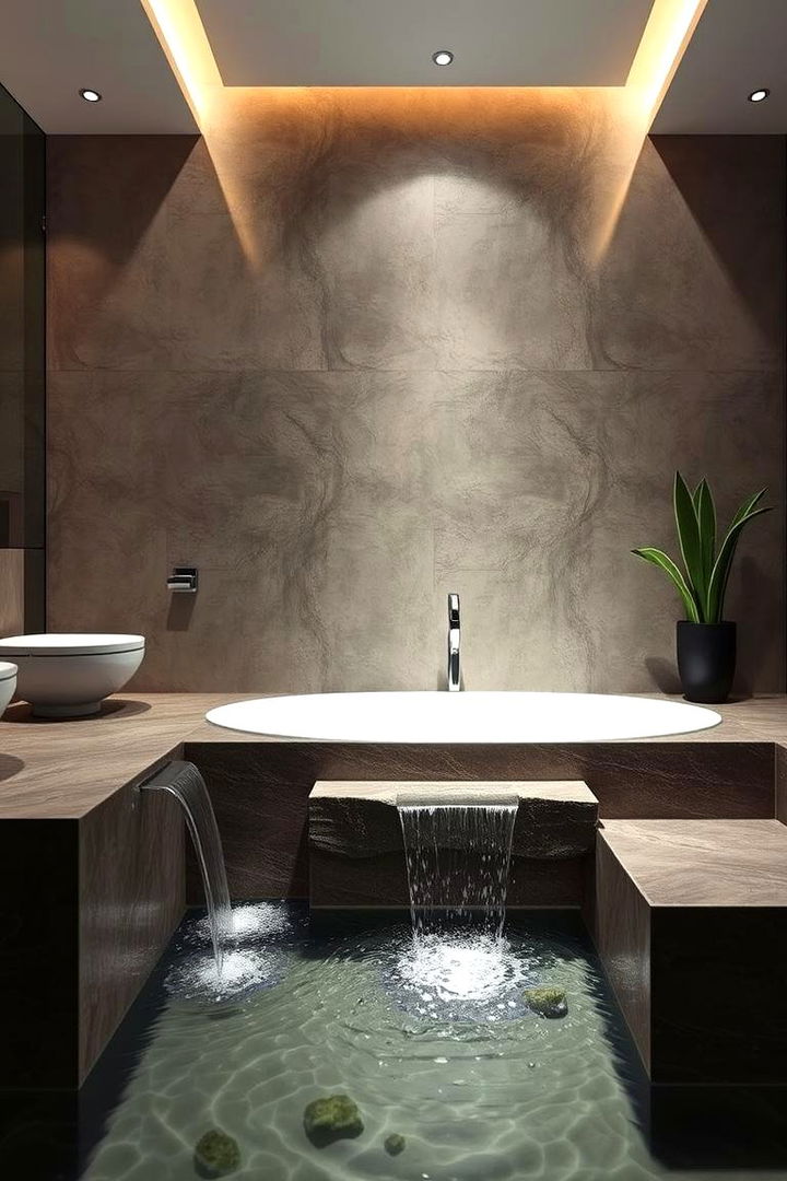 Water Features to Elevate Relaxation - 22 Spa Like Bathroom Ideas